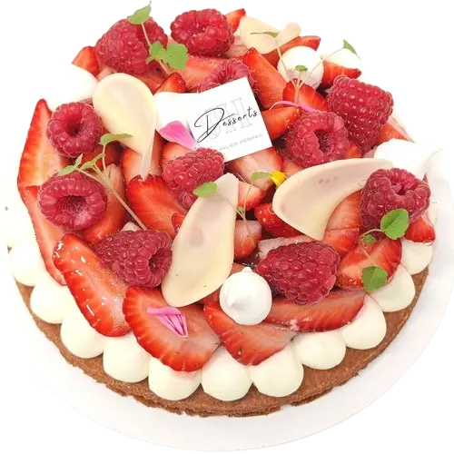 Tarte aux fruits rouges à la pâtisserie Julien Herman au Mans
